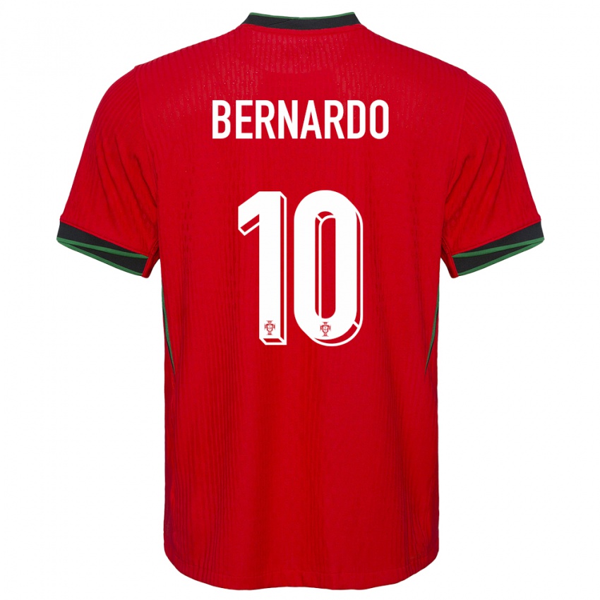 Niño Camiseta Portugal Bernardo Silva #10 Rojo 1ª Equipación 24-26 La Camisa Perú