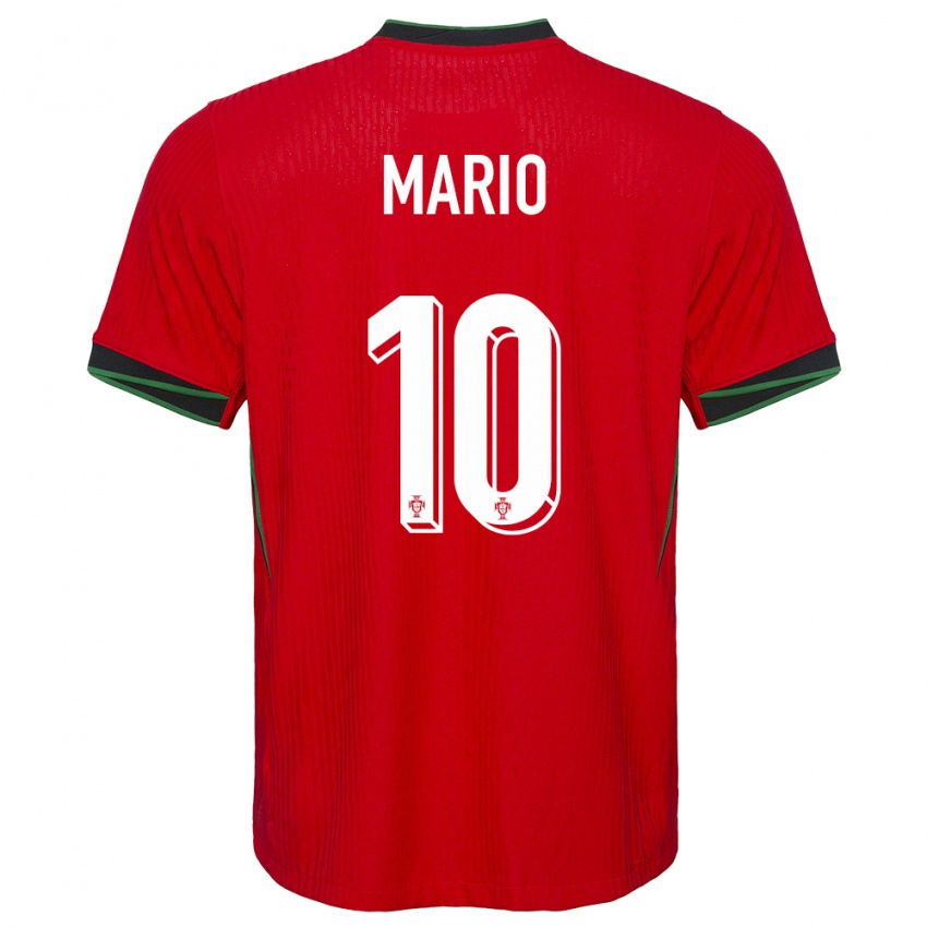Niño Camiseta Portugal Joao Mario #10 Rojo 1ª Equipación 24-26 La Camisa Perú