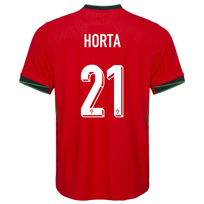 Niño Camiseta Portugal Ricardo Horta #21 Rojo 1ª Equipación 24-26 La Camisa Perú