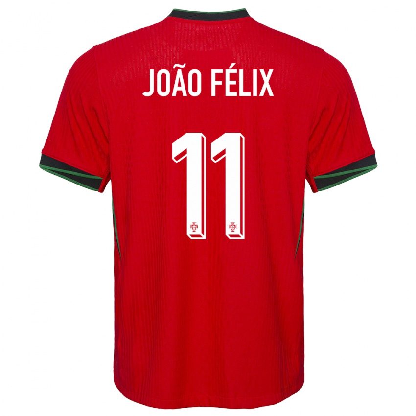 Niño Camiseta Portugal Joao Felix #11 Rojo 1ª Equipación 24-26 La Camisa Perú