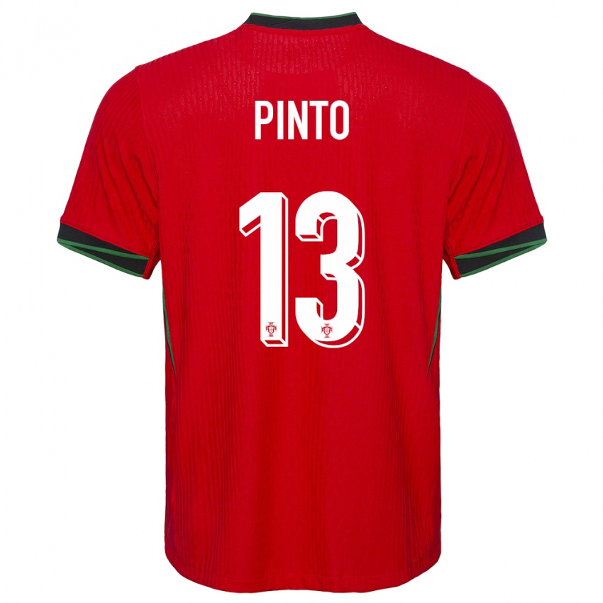 Niño Camiseta Portugal Fatima Pinto #13 Rojo 1ª Equipación 24-26 La Camisa Perú