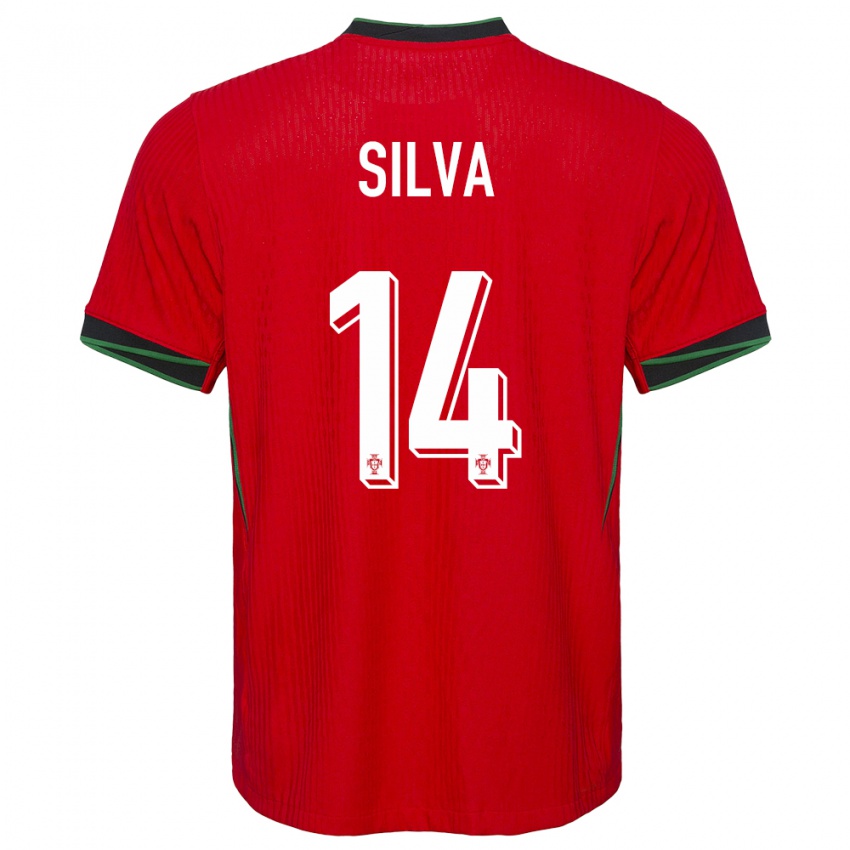 Niño Camiseta Portugal Dolores Silva #14 Rojo 1ª Equipación 24-26 La Camisa Perú