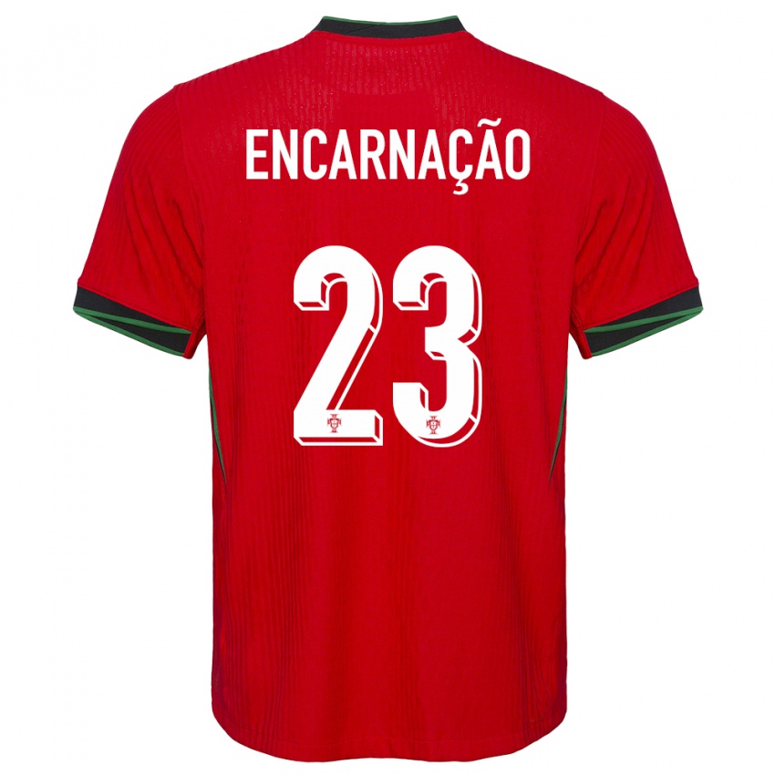 Niño Camiseta Portugal Telma Encarnacao #23 Rojo 1ª Equipación 24-26 La Camisa Perú