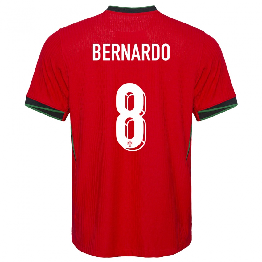 Niño Camiseta Portugal Paulo Bernardo #8 Rojo 1ª Equipación 24-26 La Camisa Perú