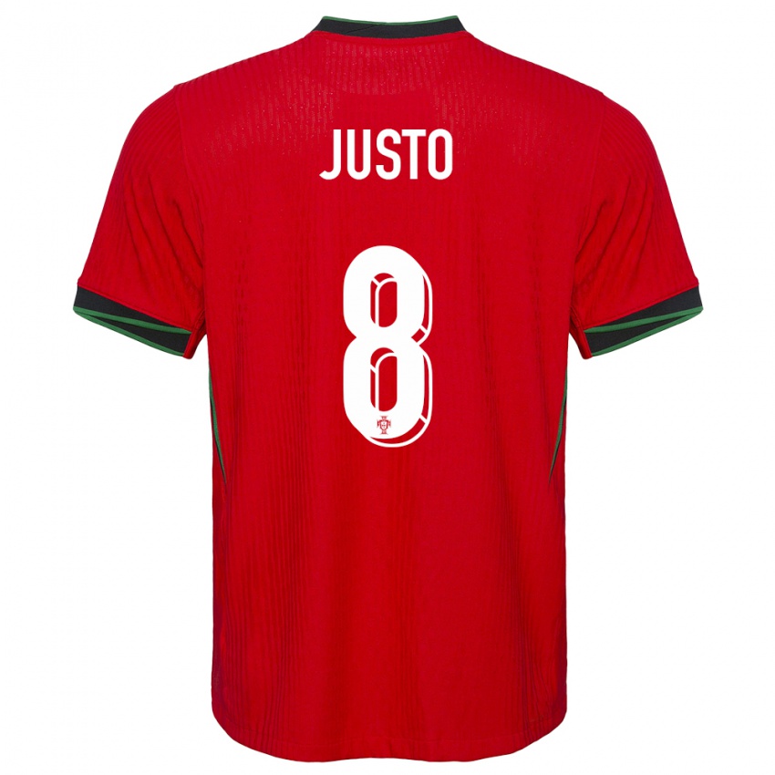 Niño Camiseta Portugal Samuel Justo #8 Rojo 1ª Equipación 24-26 La Camisa Perú