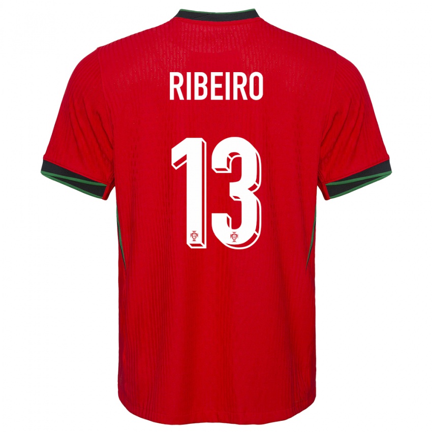 Niño Camiseta Portugal Antonio Ribeiro #13 Rojo 1ª Equipación 24-26 La Camisa Perú