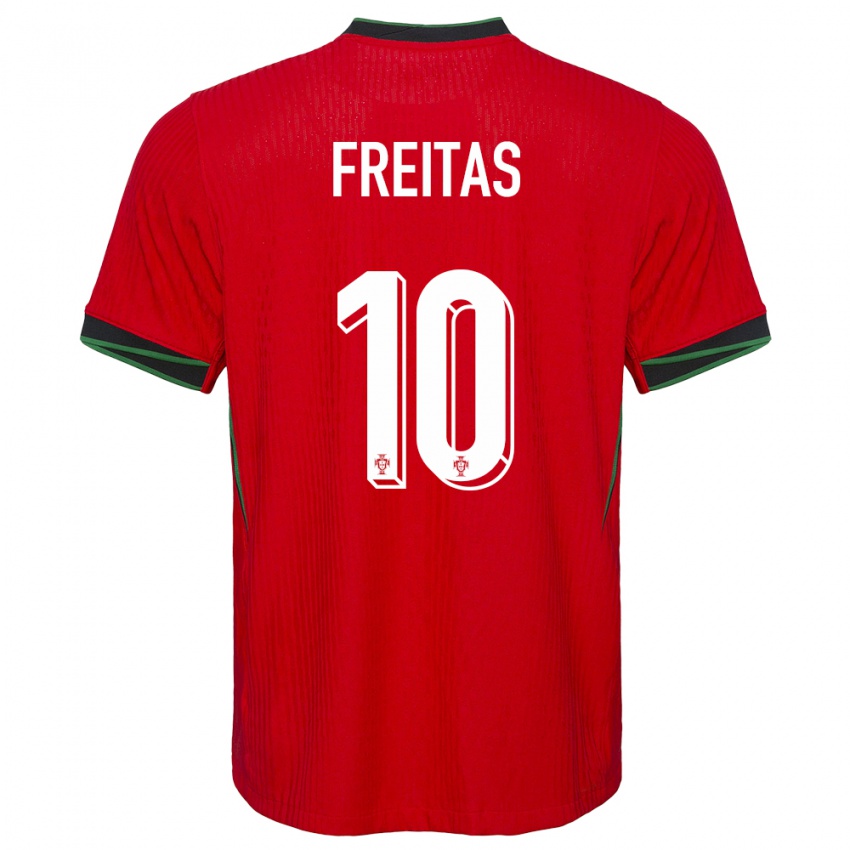 Niño Camiseta Portugal Tiago Freitas #10 Rojo 1ª Equipación 24-26 La Camisa Perú