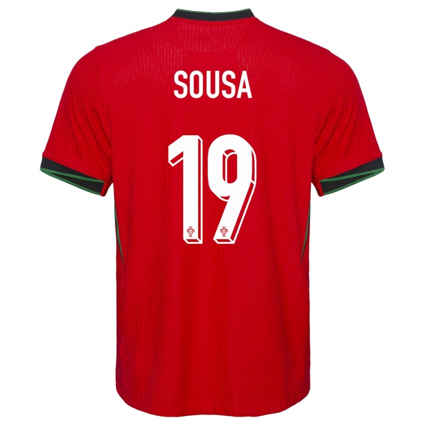 Niño Camiseta Portugal Goncalo Sousa #19 Rojo 1ª Equipación 24-26 La Camisa Perú