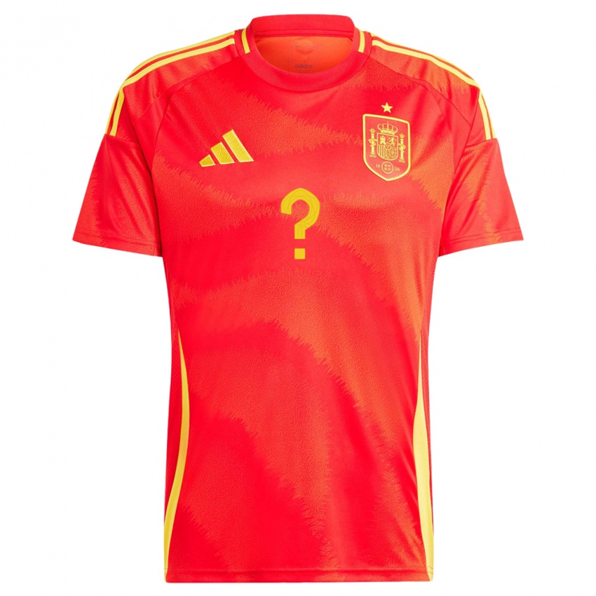 Niño Camiseta España Su Nombre #0 Rojo 1ª Equipación 24-26 La Camisa Perú