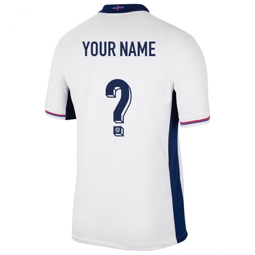 Niño Camiseta Inglaterra Su Nombre #0 Blanco 1ª Equipación 24-26 La Camisa Perú