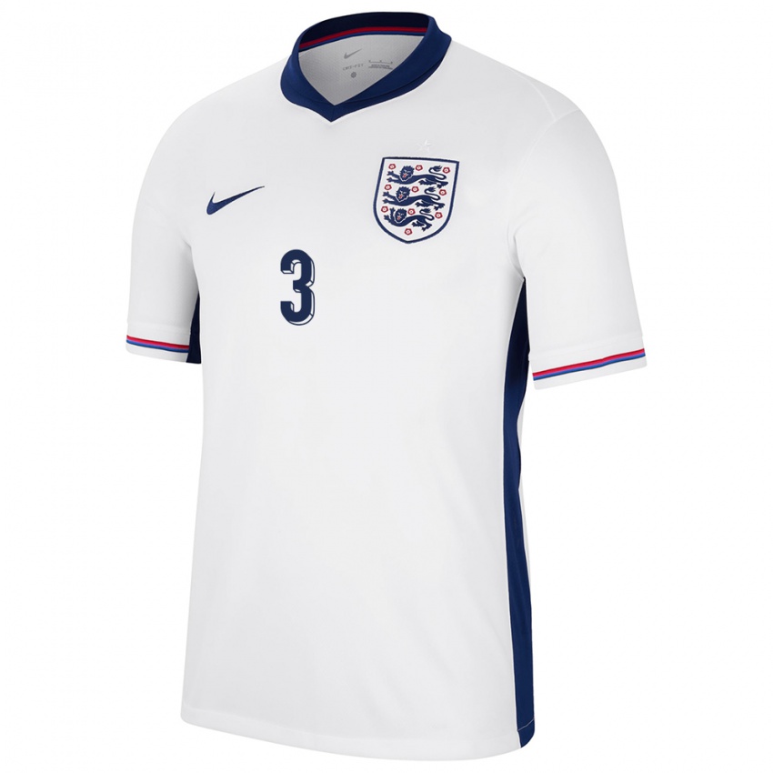 Niño Camiseta Inglaterra Ben Chilwell #3 Blanco 1ª Equipación 24-26 La Camisa Perú