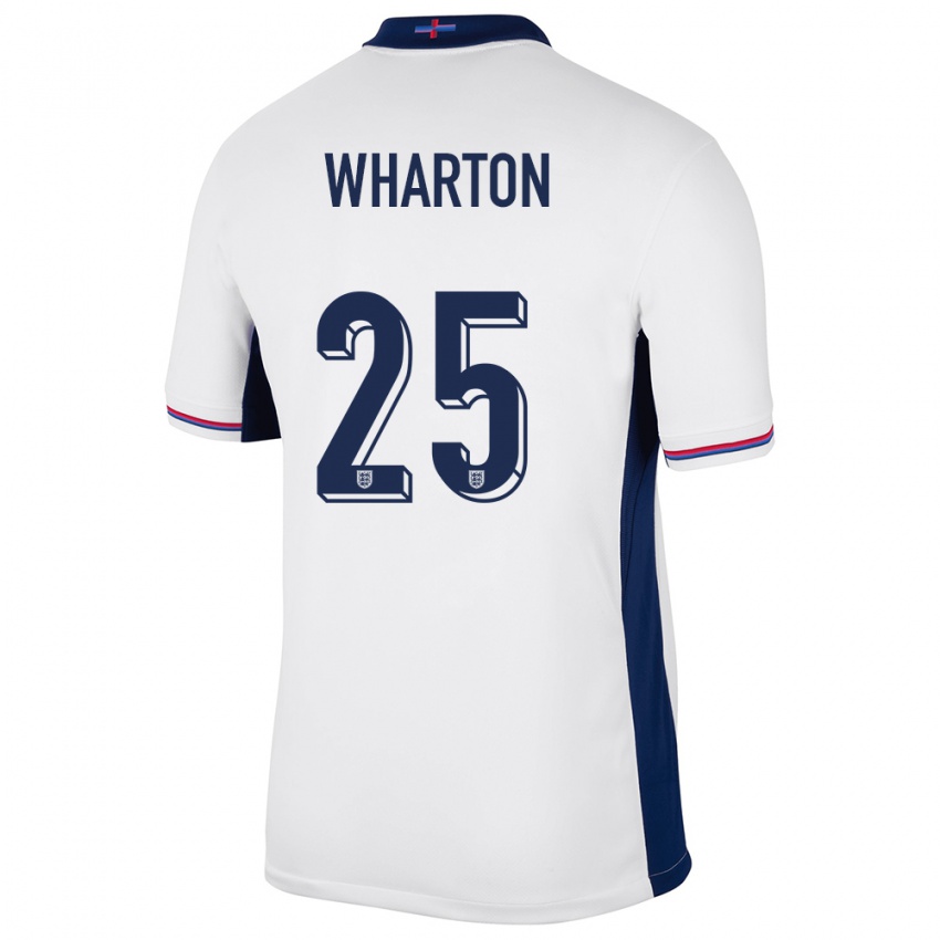 Niño Camiseta Inglaterra Adam Wharton #25 Blanco 1ª Equipación 24-26 La Camisa Perú