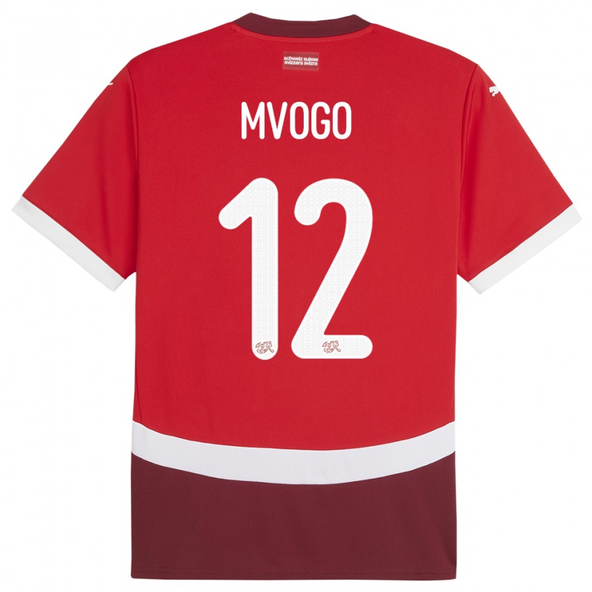 Niño Camiseta Suiza Yvon Mvogo #12 Rojo 1ª Equipación 24-26 La Camisa Perú