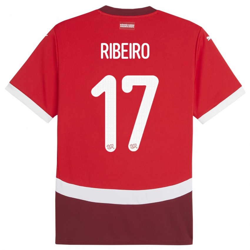 Niño Camiseta Suiza Joel Ribeiro #17 Rojo 1ª Equipación 24-26 La Camisa Perú