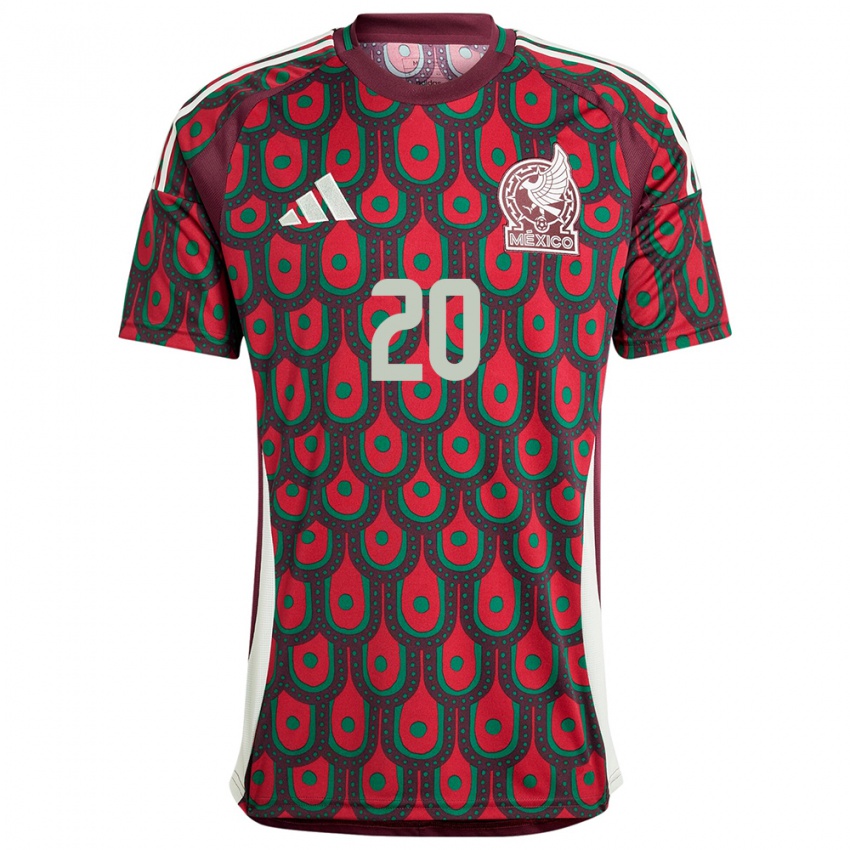 Niño Camiseta México Rodrigo Parra #20 Granate 1ª Equipación 24-26 La Camisa Perú