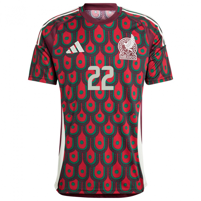 Niño Camiseta México Hirving Lozano #22 Granate 1ª Equipación 24-26 La Camisa Perú