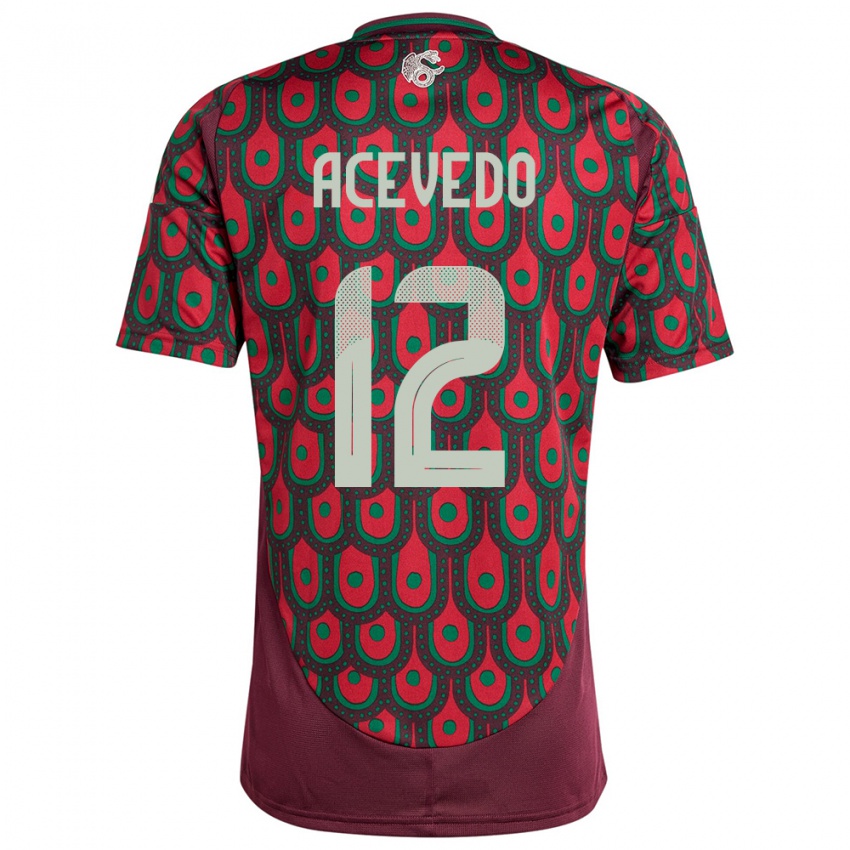 Niño Camiseta México Carlos Acevedo #122 Granate 1ª Equipación 24-26 La Camisa Perú