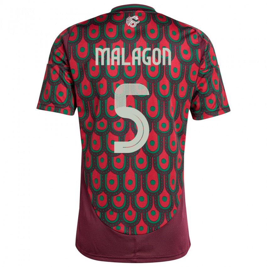 Niño Camiseta México Luis Malagon #5 Granate 1ª Equipación 24-26 La Camisa Perú