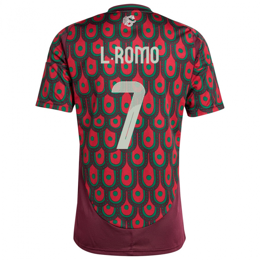 Niño Camiseta México Luis Romo #7 Granate 1ª Equipación 24-26 La Camisa Perú