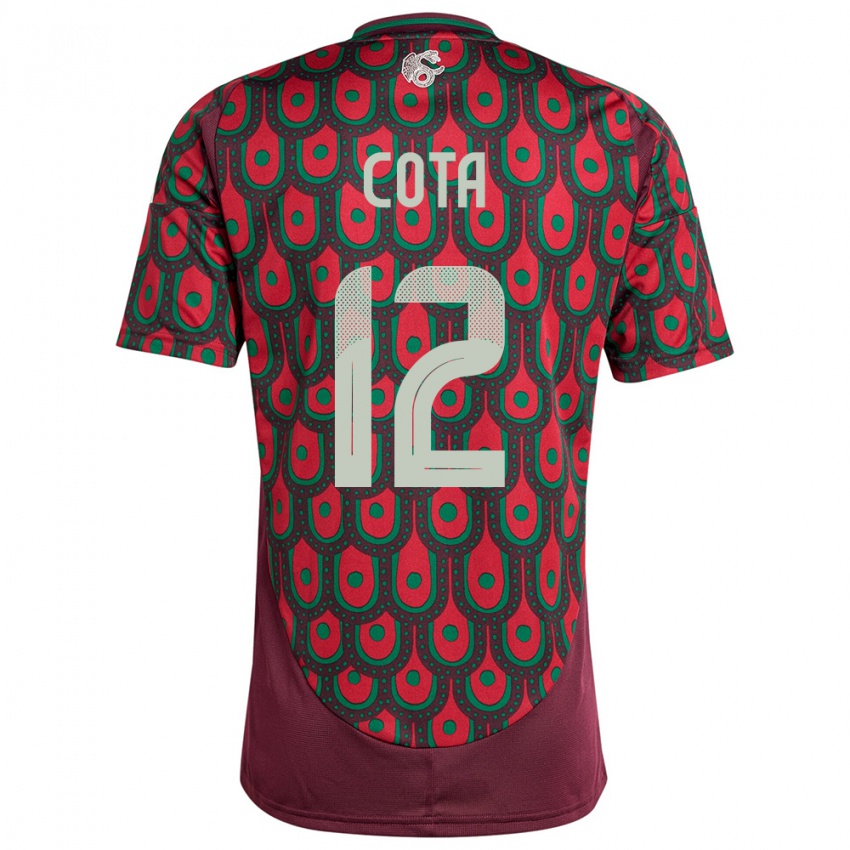 Niño Camiseta México Rodolfo Cota #12 Granate 1ª Equipación 24-26 La Camisa Perú