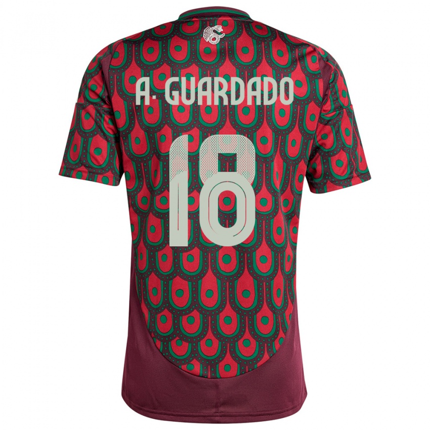 Niño Camiseta México Andres Guardado #18 Granate 1ª Equipación 24-26 La Camisa Perú