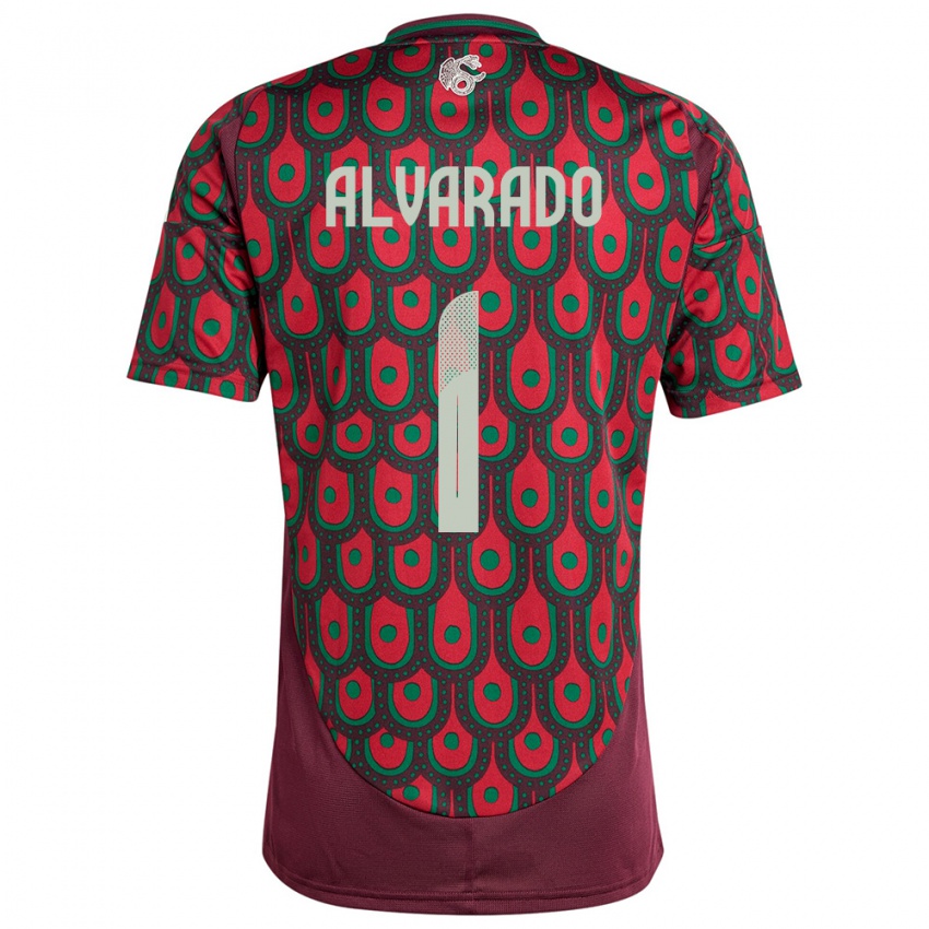 Niño Camiseta México Emily Alvarado #1 Granate 1ª Equipación 24-26 La Camisa Perú