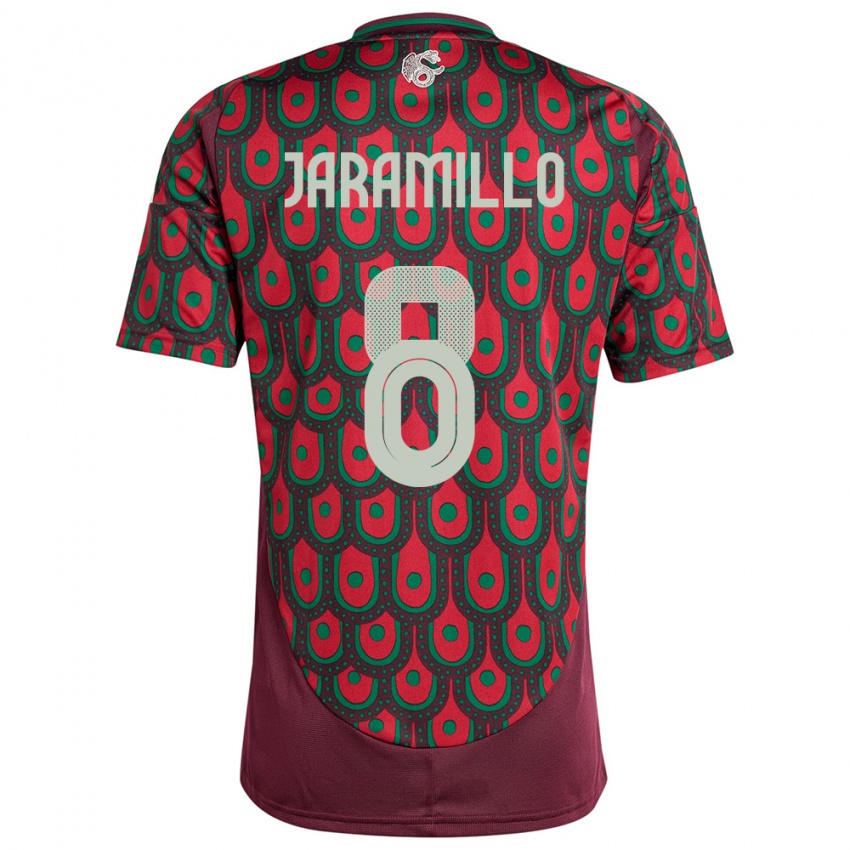 Niño Camiseta México Carolina Jaramillo #8 Granate 1ª Equipación 24-26 La Camisa Perú