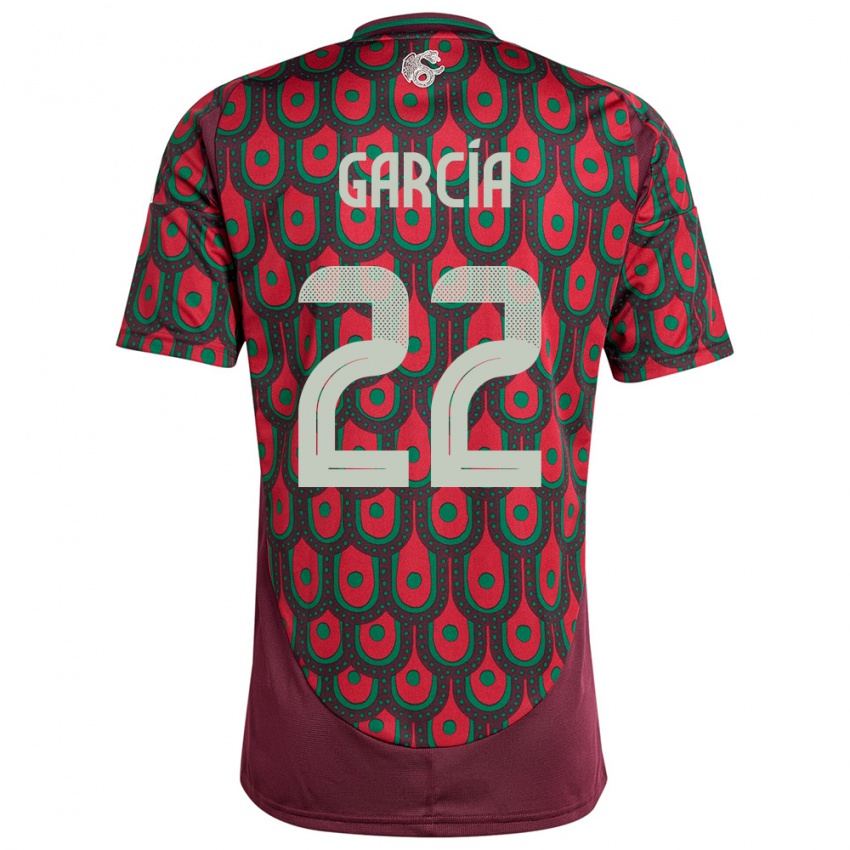 Niño Camiseta México Diana Garcia #22 Granate 1ª Equipación 24-26 La Camisa Perú