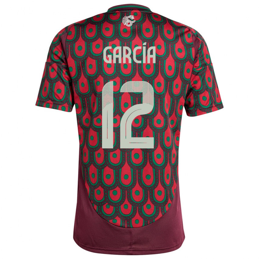 Niño Camiseta México Eduardo Garcia #12 Granate 1ª Equipación 24-26 La Camisa Perú