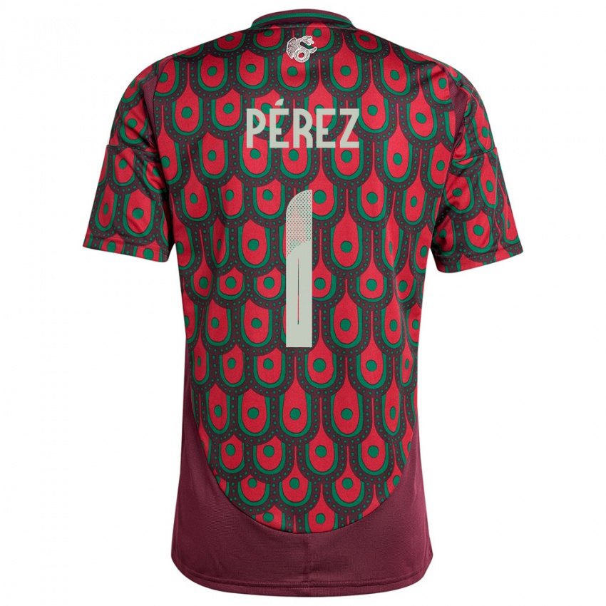 Niño Camiseta México Emiliano Perez #1 Granate 1ª Equipación 24-26 La Camisa Perú