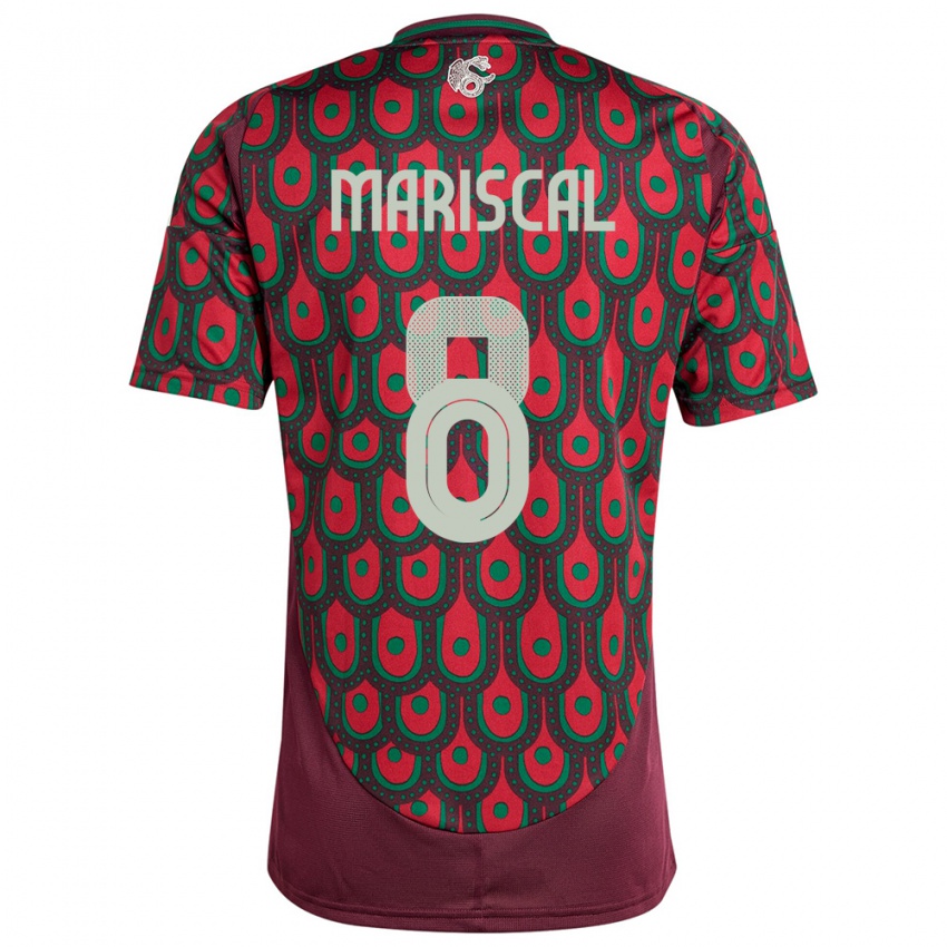 Niño Camiseta México Salvador Mariscal #8 Granate 1ª Equipación 24-26 La Camisa Perú