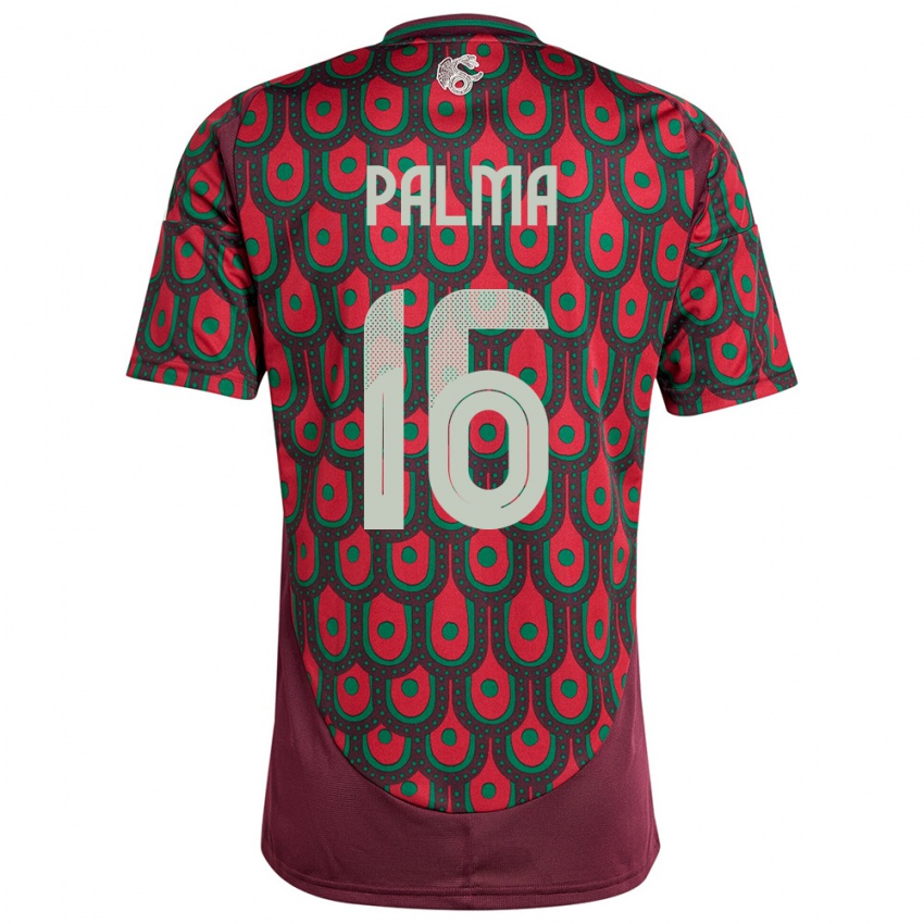 Niño Camiseta México Rafael Palma #16 Granate 1ª Equipación 24-26 La Camisa Perú