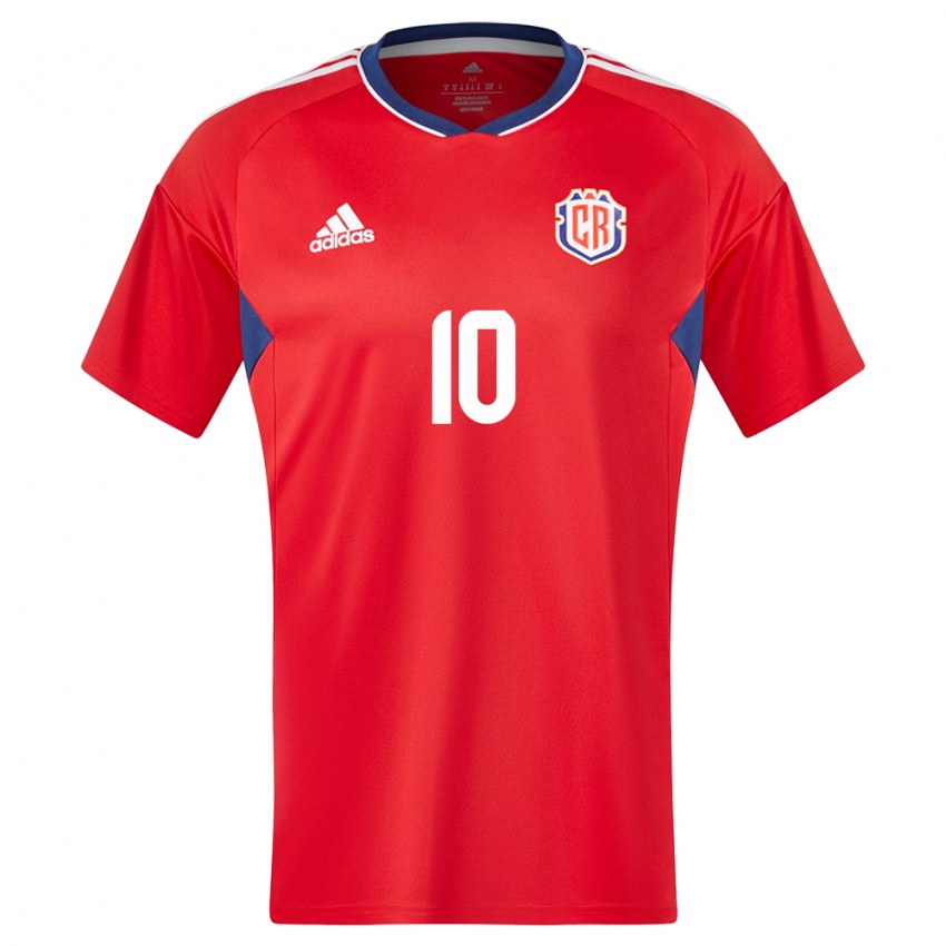 Niño Camiseta Costa Rica Bryan Ruiz #10 Rojo 1ª Equipación 24-26 La Camisa Perú