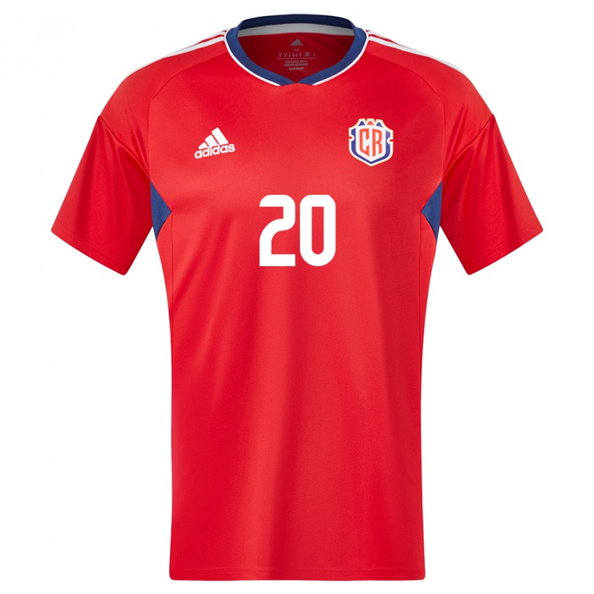 Niño Camiseta Costa Rica Enyel Escoe #20 Rojo 1ª Equipación 24-26 La Camisa Perú