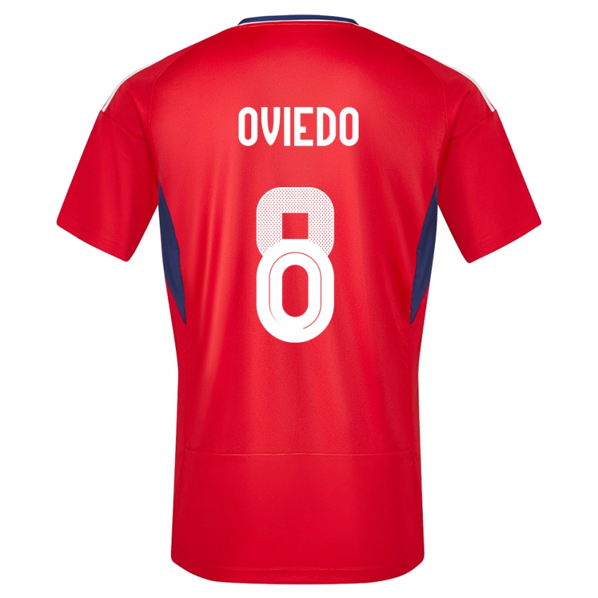 Niño Camiseta Costa Rica Bryan Oviedo #8 Rojo 1ª Equipación 24-26 La Camisa Perú