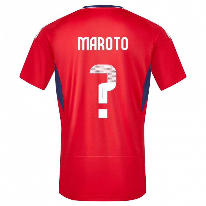 Niño Camiseta Costa Rica Victor Maroto #0 Rojo 1ª Equipación 24-26 La Camisa Perú