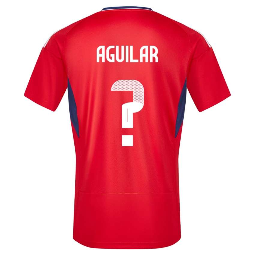 Niño Camiseta Costa Rica Deylan Aguilar #0 Rojo 1ª Equipación 24-26 La Camisa Perú