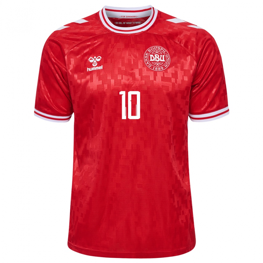 Niño Camiseta Dinamarca Matt O Riley #10 Rojo 1ª Equipación 24-26 La Camisa Perú