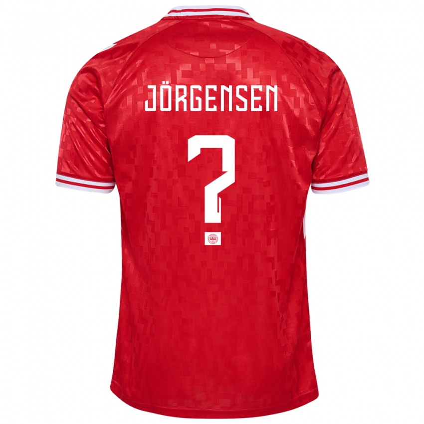 Niño Camiseta Dinamarca Thomas Jörgensen #0 Rojo 1ª Equipación 24-26 La Camisa Perú