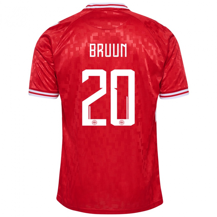 Niño Camiseta Dinamarca Signe Bruun #20 Rojo 1ª Equipación 24-26 La Camisa Perú