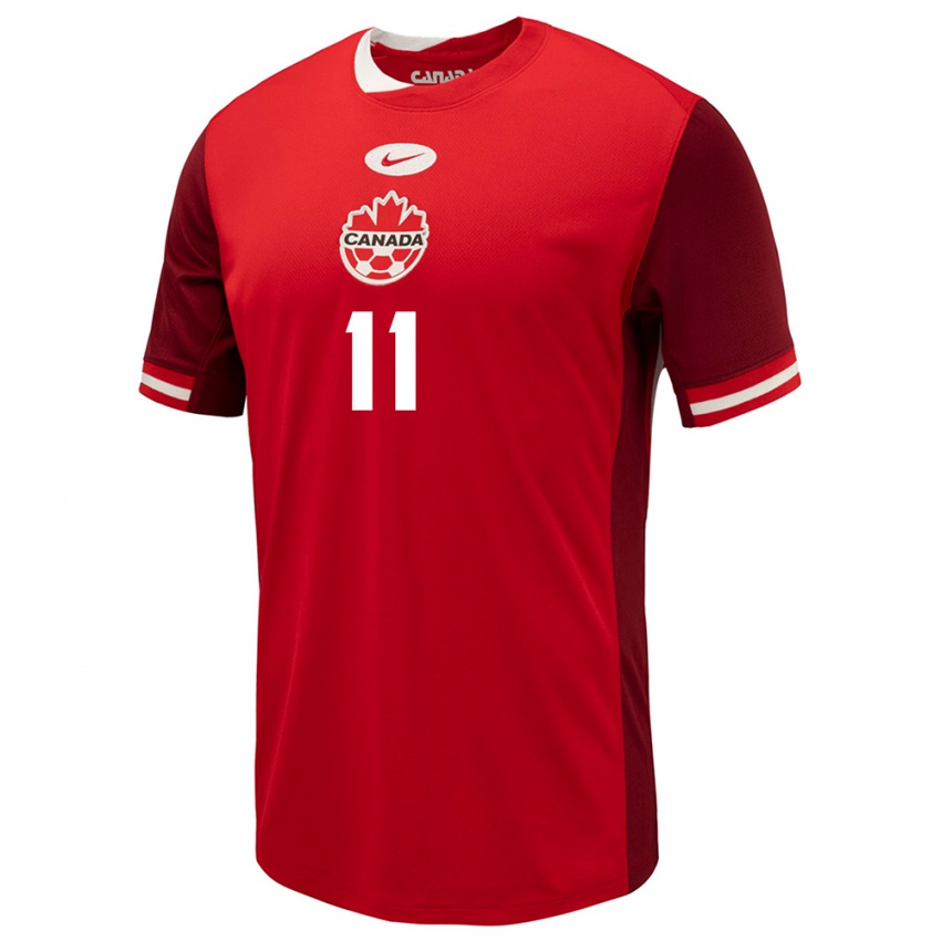 Niño Camiseta Canadá Ballou Tabla #11 Rojo 1ª Equipación 24-26 La Camisa Perú