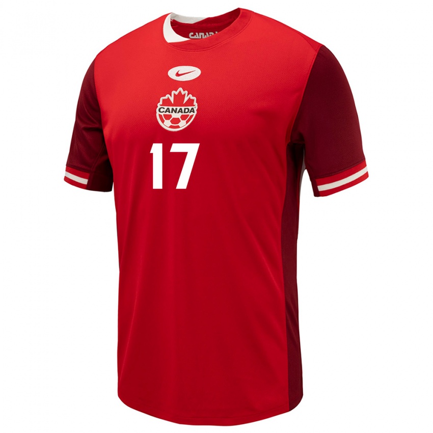 Niño Camiseta Canadá Tajon Buchanan #17 Rojo 1ª Equipación 24-26 La Camisa Perú