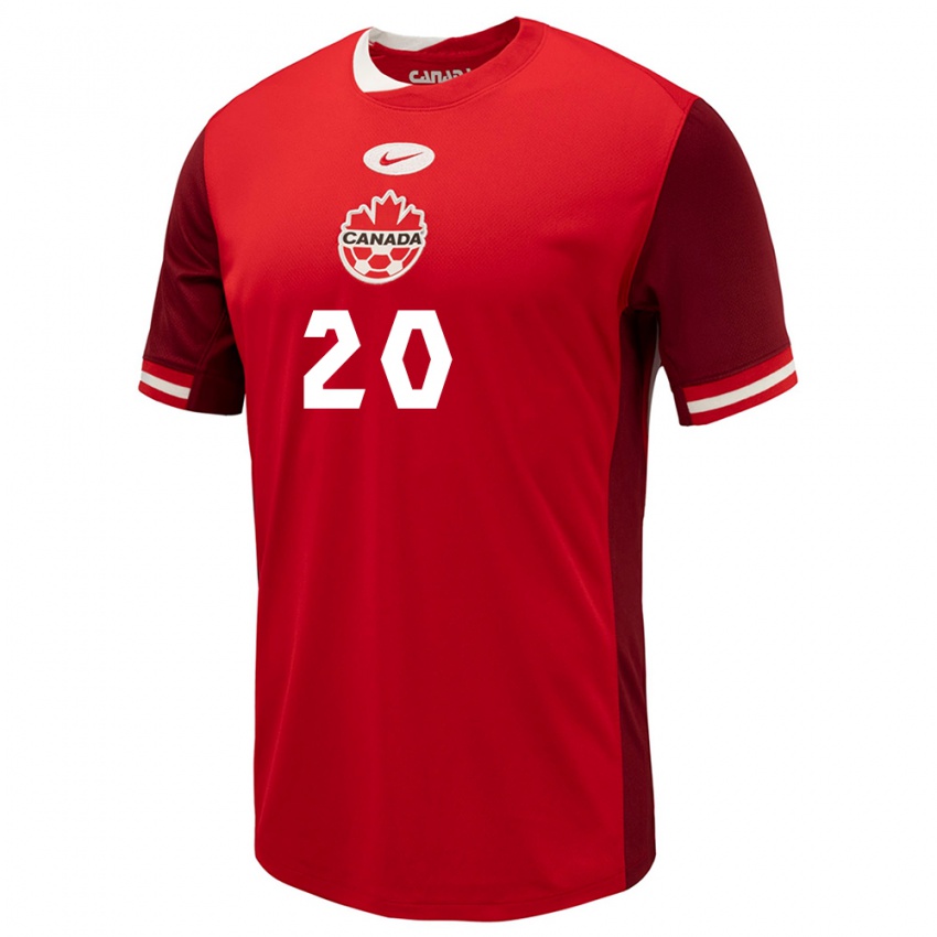 Niño Camiseta Canadá Cloe Lacasse #20 Rojo 1ª Equipación 24-26 La Camisa Perú