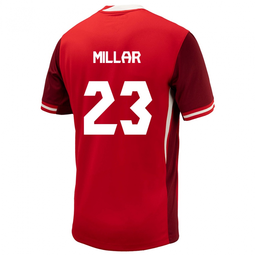 Niño Camiseta Canadá Liam Millar #23 Rojo 1ª Equipación 24-26 La Camisa Perú