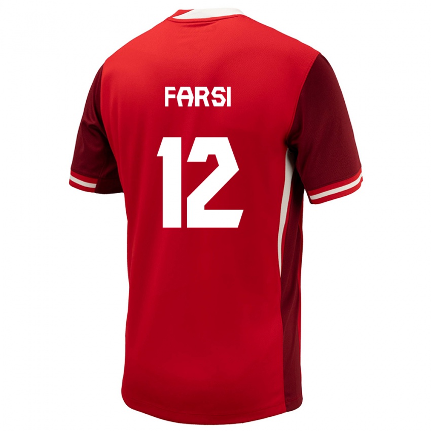 Niño Camiseta Canadá Mohamed Farsi #12 Rojo 1ª Equipación 24-26 La Camisa Perú