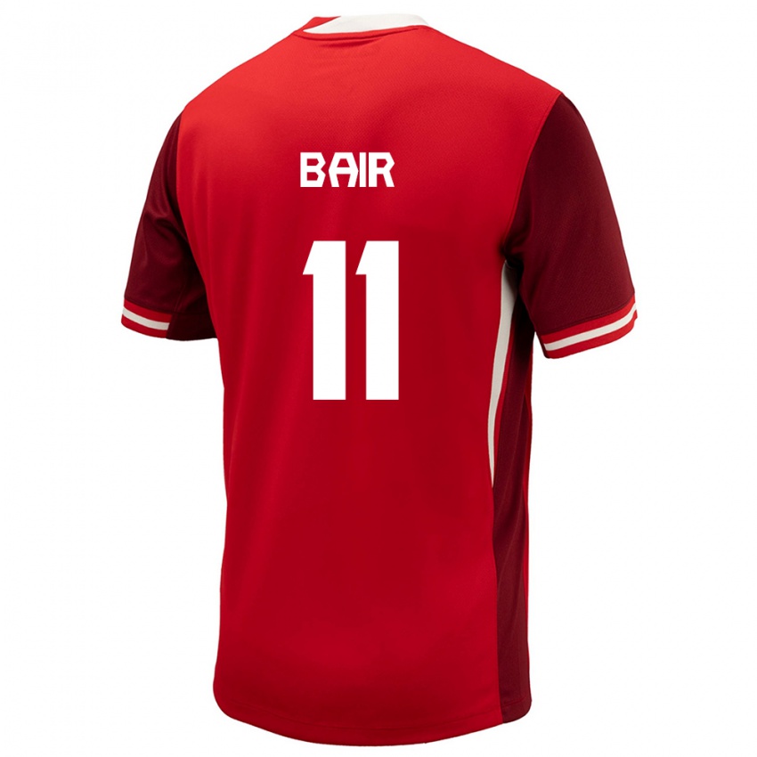 Niño Camiseta Canadá Theo Bair #11 Rojo 1ª Equipación 24-26 La Camisa Perú