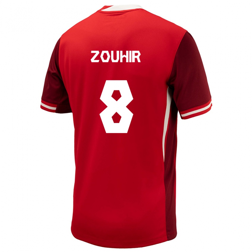 Niño Camiseta Canadá Rida Zouhir #8 Rojo 1ª Equipación 24-26 La Camisa Perú