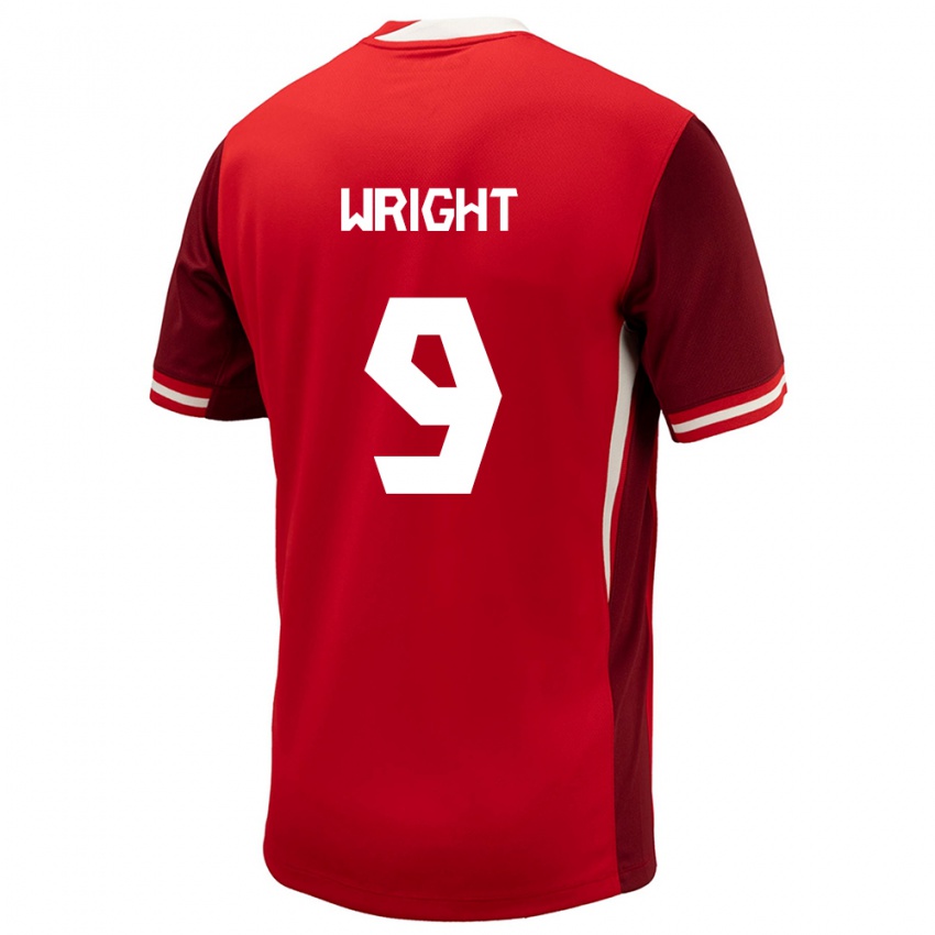 Niño Camiseta Canadá Lowell Wright #9 Rojo 1ª Equipación 24-26 La Camisa Perú