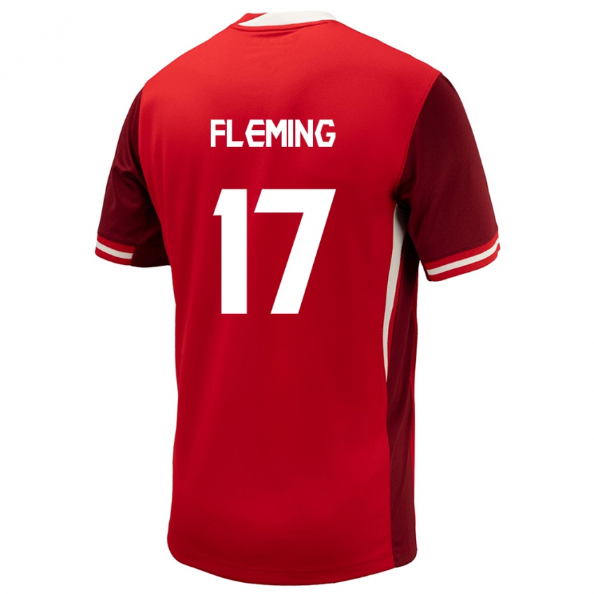 Niño Camiseta Canadá Jessie Fleming #17 Rojo 1ª Equipación 24-26 La Camisa Perú