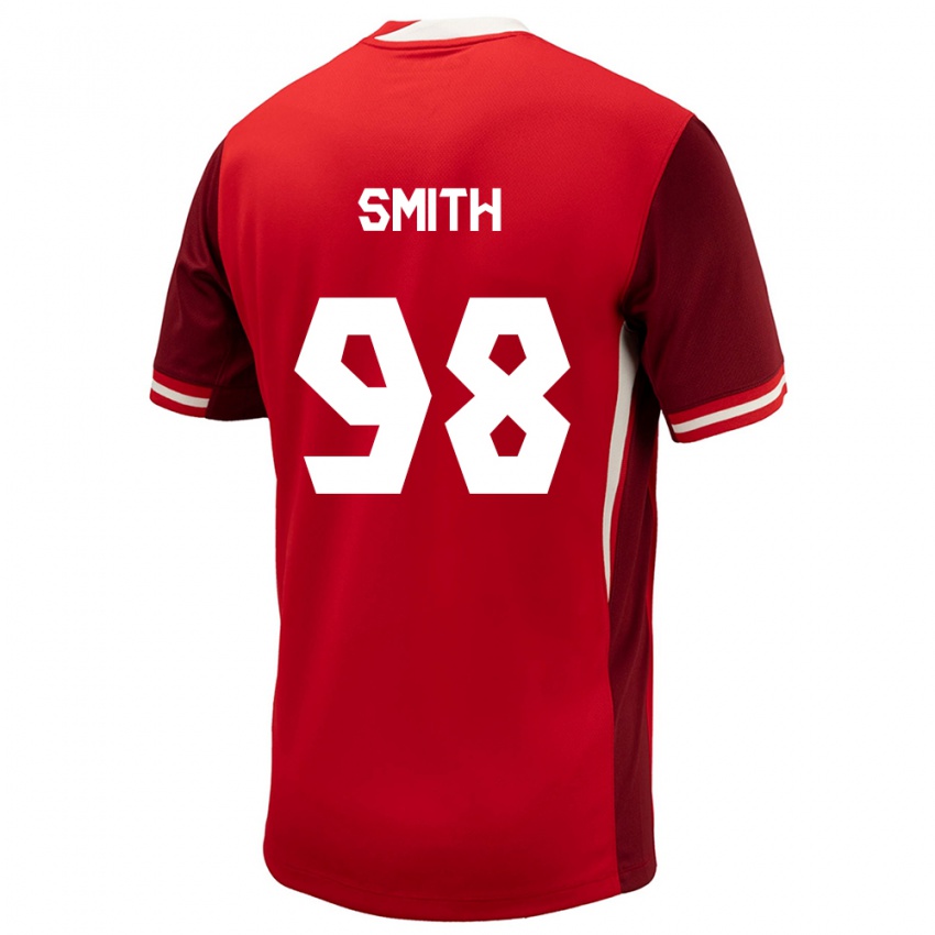 Niño Camiseta Canadá Olivia Smith #98 Rojo 1ª Equipación 24-26 La Camisa Perú